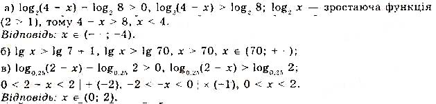 Завдання № 164 - § 4. Логарифмічні рівняння та нерівності - Розділ 1. Показникові та логарифмічні функції - ГДЗ Математика 11 клас Г. П. Бевз, В. Г. Бевз 2019 