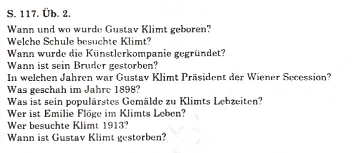 Завдання № 2 - Etwas zum Lesen - ГДЗ Німецька мова 11 клас Н.П. Басай 2011 - 10 рік навчання
