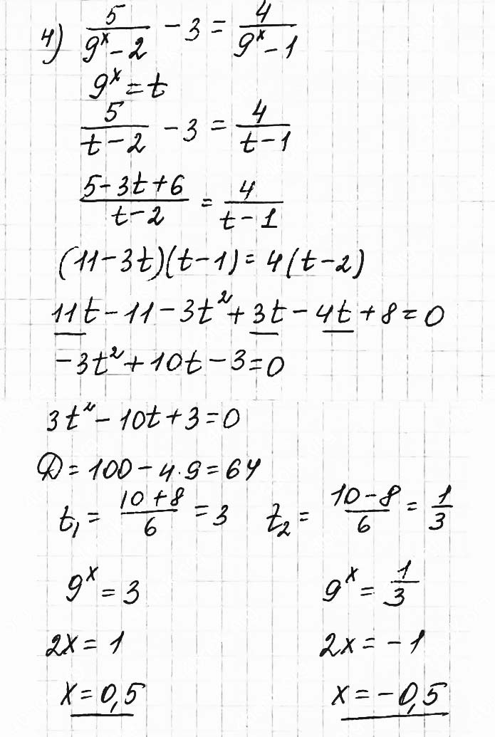 Завдання №  2.32(4) - 2. Показникові рівняння - АЛГЕБРА: Розділ 1. Показникова та логарифмічна функції - ГДЗ Математика 11 клас О. С. Істер 2019 