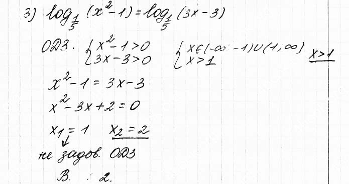 Завдання №  6.36 (1) - 6. Логарифмічні рівняння - АЛГЕБРА: Розділ 1. Показникова та логарифмічна функції - ГДЗ Математика 11 клас О. С. Істер 2019 