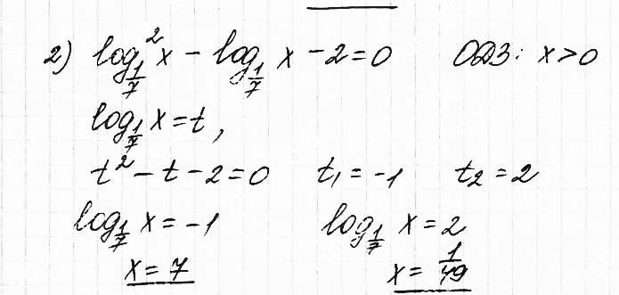 Завдання №  6.9 (2) - 6. Логарифмічні рівняння - АЛГЕБРА: Розділ 1. Показникова та логарифмічна функції - ГДЗ Математика 11 клас О. С. Істер 2019 