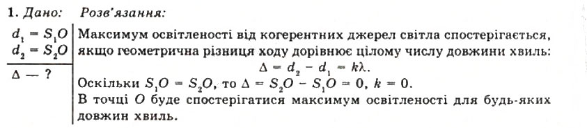 Завдання № 1 - Вправа 25 - ГДЗ Фізика 11 клас Т.М. Засєкіна, Д.О. Засєкін 2011