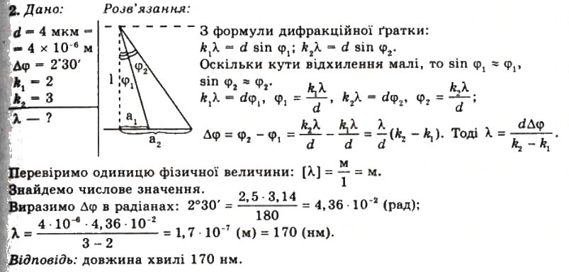 Завдання № 2 - Вправа 27 - ГДЗ Фізика 11 клас Т.М. Засєкіна, Д.О. Засєкін 2011