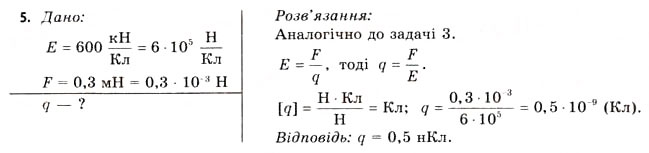 Завдання № 5 - Завдання до § 1-4 - ГДЗ Фізика 11 клас В.Д. Сиротюк, В.І. Баштовий 2011