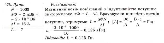 Завдання № 173 - Завдання до § 15-17 - ГДЗ Фізика 11 клас В.Д. Сиротюк, В.І. Баштовий 2011