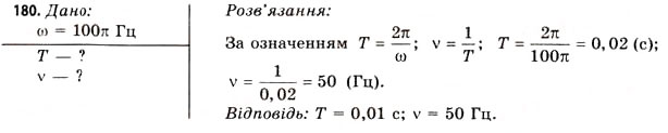 Завдання № 180 - Завдання до § 18-19 - ГДЗ Фізика 11 клас В.Д. Сиротюк, В.І. Баштовий 2011