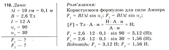 Завдання № 110 - Завдання до § 8-14 - ГДЗ Фізика 11 клас В.Д. Сиротюк, В.І. Баштовий 2011