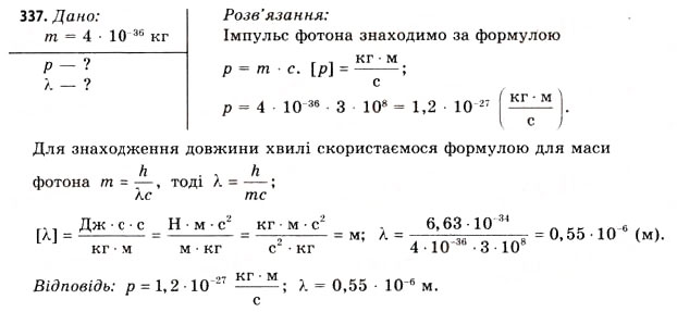 Завдання № 337 - Завдання до § 37-42 - ГДЗ Фізика 11 клас В.Д. Сиротюк, В.І. Баштовий 2011