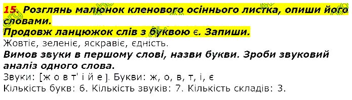 Завдання №  15 - АБЕТКА. ЗВУКИ ТА БУКВИ - ГДЗ Українська мова 2 клас М. Д. Захарійчук 2019 - Частина 1