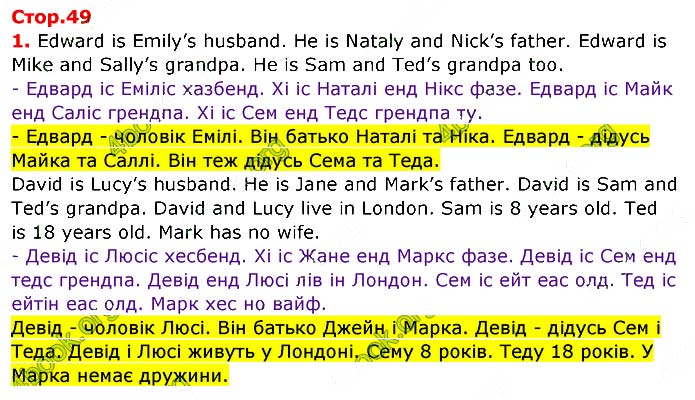 Завдання №
стор.49 (1) - UNIT 2. SWEET HOME - ГДЗ Англійська мова 3 клас О.Д. Карпюк 2020