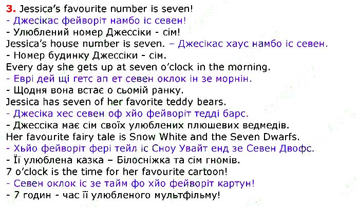 Завдання №
Стр.88 (3) - UNIT 4. DAY BY DAY - ГДЗ Англійська мова 3 клас О.Д. Карпюк 2020