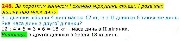 Завдання № 248 - Відповіді до вправ - ЧАСТИНА 1 - ГДЗ Математика 3 клас Г.П. Лишенко 2020 - (1, 2 частина)