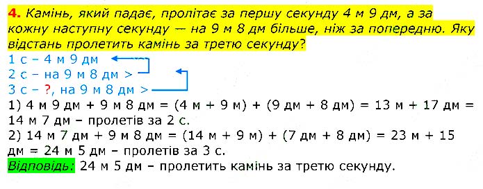 Завдання № 4 - Додаткові вправи - ЧАСТИНА 2 - ГДЗ Математика 3 клас Г.П. Лишенко 2020 - (1, 2 частина)