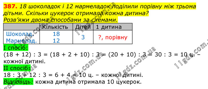 Завдання № 
387 - Відповіді до вправ - ЧАСТИНА 2 - ГДЗ Математика 3 клас Г.П. Лишенко 2020 - (1, 2 частина)
