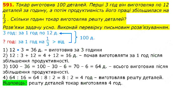 Завдання № 
591 - Відповіді до вправ - ЧАСТИНА 2 - ГДЗ Математика 3 клас Г.П. Лишенко 2020 - (1, 2 частина)