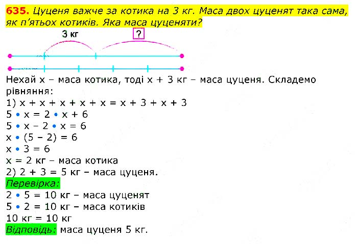 Завдання № 635 - Відповіді до вправ - ЧАСТИНА 2 - ГДЗ Математика 3 клас Г.П. Лишенко 2020 - (1, 2 частина)
