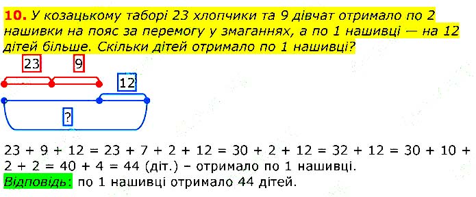 Завдання №  10 - Відповіді до вправ - Відповіді - ГДЗ Математика 3 клас Г.П. Лишенко 2020 
