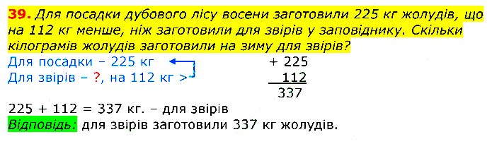 Завдання №  39 - Відповіді до вправ - ГДЗ Математика 3 клас Г.П. Лишенко 2020 