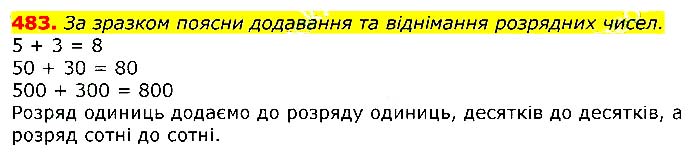 Завдання № 483 - Відповіді до вправ - ГДЗ Математика 3 клас Г.П. Лишенко 2020