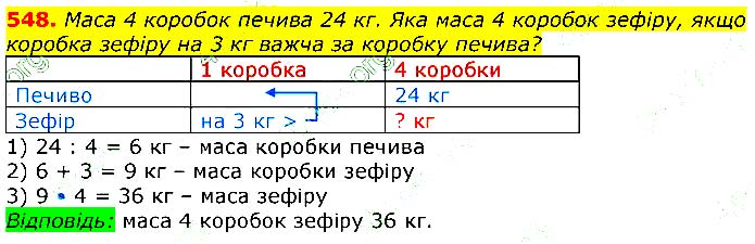 Завдання №
548 - Відповіді до вправ - ГДЗ Математика 3 клас Г.П. Лишенко 2020