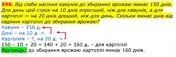 Завдання №
598 - Відповіді до вправ - ГДЗ Математика 3 клас Г.П. Лишенко 2020