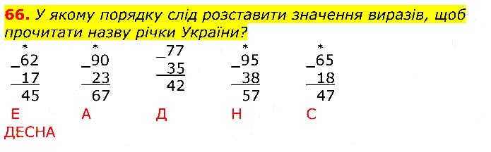 Завдання №  66 - Відповіді до вправ - ГДЗ Математика 3 клас Г.П. Лишенко 2020 