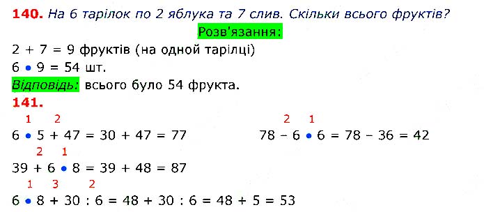 Завдання №  140-141 - § 16. Множення числа 6 - § 24. Прості задачі - ГДЗ Математика 3 клас Л.В. Оляницька 2020 - Частина 1