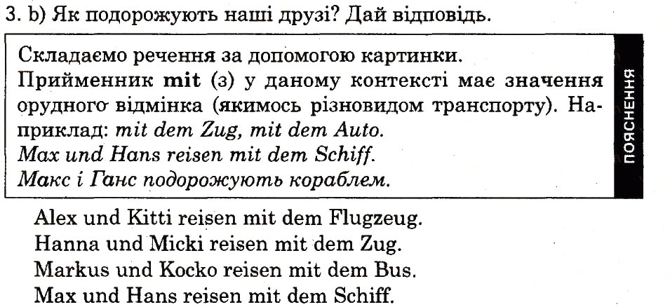 Завдання № 3 - Stunde 5. Ich möchte reisen - ГДЗ Німецька мова 3 клас О.О. Паршикова, Г.М. Мельничук, Л.П. Савченко 2013
