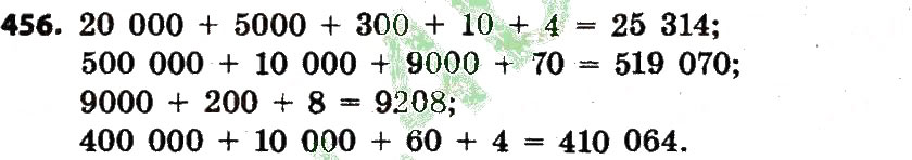 Завдання № 456 - Розділ 3. Нумерація багатоцифрових чисел - ГДЗ Математика 4 клас Л.В. Оляницька 2015