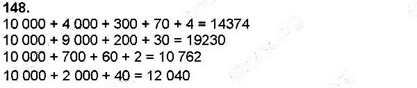 Завдання № 148 - Нумерація чисел у межах мільйона - ГДЗ Математика 4 клас Н. П. Листопад 2015