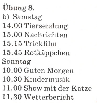 Завдання № 8 - Fernsehen - ГДЗ Німецька мова 4 клас Н.П. Басай 2006