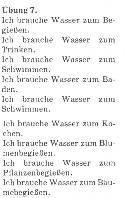 Завдання № 7 - Ohne Wasser ist kein Leben - ГДЗ Німецька мова 4 клас Н.П. Басай 2006