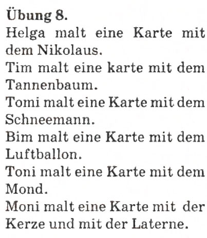 Завдання № 8 - Nikolaustag - ГДЗ Німецька мова 4 клас Н.П. Басай 2006