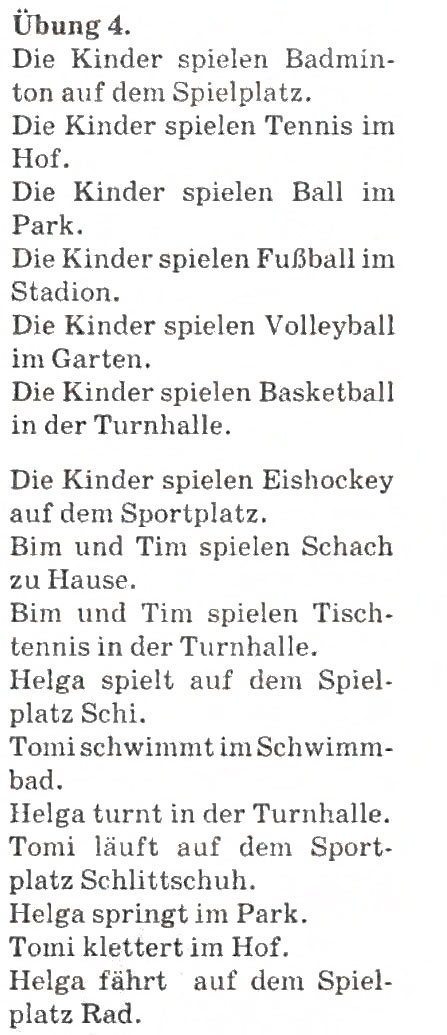 Завдання № 4 - Welcher Sport ist das? - ГДЗ Німецька мова 4 клас Н.П. Басай 2006