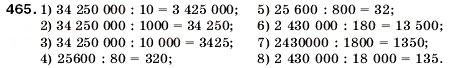 Завдання № 465 - 17. Ділення - ГДЗ Математика 5 клас А.Г. Мерзляк, В.Б. Полонський, М.С. Якір 2005