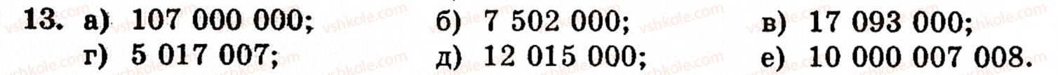 Завдання № 13 - § 1. Порівняння натуральних чисел. Додавання та віднімання - ГДЗ Математика 5 клас Г.М. Янченко, В.Р. Кравчук 2010