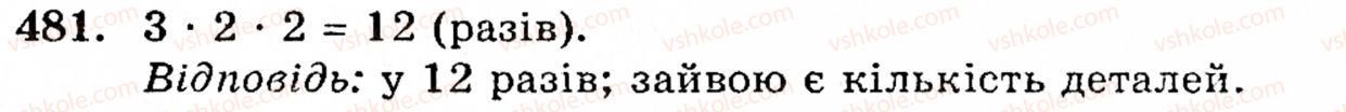 Завдання № 481 - § 2. Множення і ділення - ГДЗ Математика 5 клас Г.М. Янченко, В.Р. Кравчук 2010