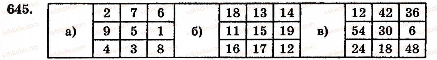 Завдання № 645 - § 3. Геометричні фігури та величини - ГДЗ Математика 5 клас Г.М. Янченко, В.Р. Кравчук 2010