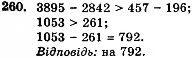 Завдання № 260 - § 5. Віднімання натуральних чисел - ГДЗ Математика 5 клас Г.П. Бевз, В.Г. Бевз 2005