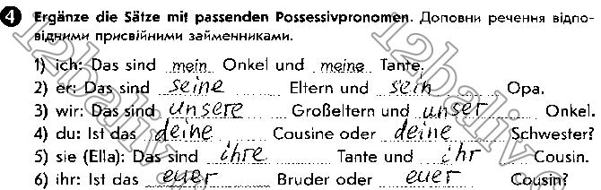 Завдання № ст30впр4 - Lektion 2. Meine Famillie und meine Freunde - ГДЗ Німецька мова 5 клас С. І. Сотникова, Г. В. Гоголєва, Т. Ф. Білоусова 2018 - Робочий зошит
