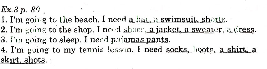Завдання № 3 - Lesson 2. Weatherand clothes - ГДЗ Англійська мова 5 клас О.Д. Карп’юк 2013 - Робочий зошит