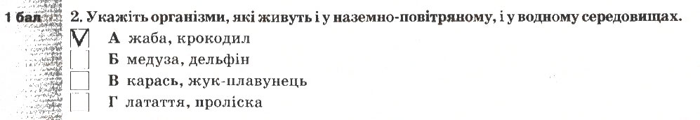 Завдання № 2 - Варіант 2 - ГДЗ Природознавство 5 клас О.Г. Ярошенко, В.М. Бойко, Т.В. Коршевнюк 2013 - Зошит для тематичного контролю
