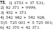 Завдання № 75 - § 2. Порівняння натуральних чисел - ГДЗ Математика 5 клас О.С. Істер 2013