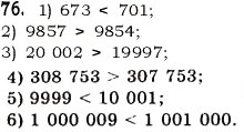 Завдання № 76 - § 2. Порівняння натуральних чисел - ГДЗ Математика 5 клас О.С. Істер 2013