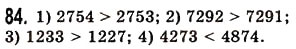 Завдання № 84 - § 2. Порівняння натуральних чисел - ГДЗ Математика 5 клас О.С. Істер 2013