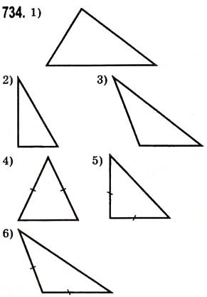 Завдання № 734 - § 21. Многокутник та його периметр. Трикутник. Види трикутників - ГДЗ Математика 5 клас О.С. Істер 2013