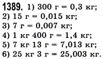 Завдання № 1389 - § 40. Ділення десяткового дробу на натуральне число - ГДЗ Математика 5 клас О.С. Істер 2013