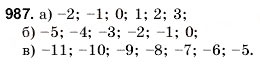Завдання № 987 - 33. Порівняння чисел - ГДЗ Математика 6 клас Г.М. Янченко, В.Р. Кравчук 2006