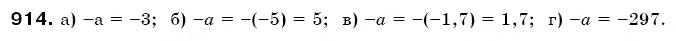 Завдання № 914 - § 27. Цілі і дробові числа - ГДЗ Математика 6 клас Г.П. Бевз, В.Г. Бевз 2006