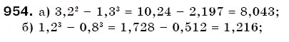 Завдання № 954 - § 28. Модуль числа - ГДЗ Математика 6 клас Г.П. Бевз, В.Г. Бевз 2006
